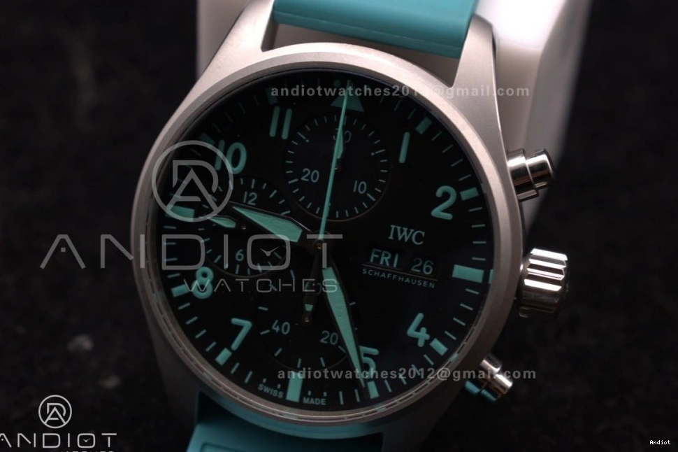 TEAM FORMULA  IW388106 Best IWC Factory 1:1 Green Mercedes-AMG Petronas  2023 Chronograph TW ONE 1103